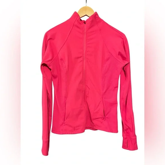 90 Degree By Reflex Women's Hot Pink Zip-Up Hoodie - Picture 2 of 3